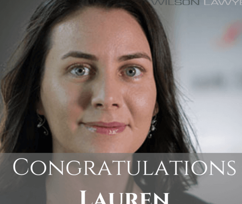 Congratulations, Lauren!